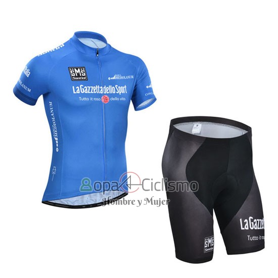 Giro d'Italia Ropa Ciclismo Culotte Corto 2014 Hombre Mangas Cortas Azul